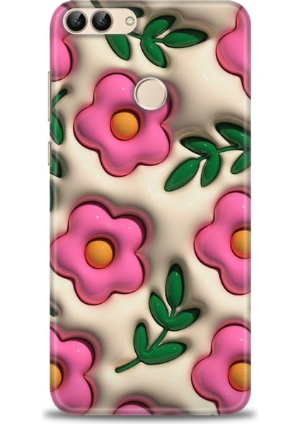 Huawei P Smart Kılıf Hd Baskılı Kılıf + Seramik Tam Kaplayan Ekran Koruyucu 111