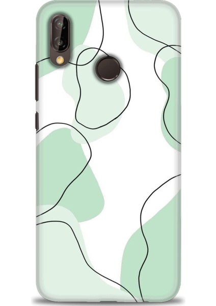 Huawei P20 Lite Kılıf Hd Baskılı Kılıf + Seramik Tam Kaplayan Ekran Koruyucu 175