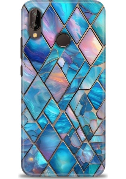 Huawei P20 Lite Kılıf Hd Baskılı Kılıf + Seramik Tam Kaplayan Ekran Koruyucu 338