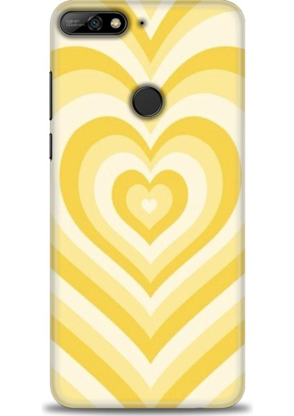 Huawei Y7 2018 Kılıf Hd Baskılı Kılıf + Seramik Tam Kaplayan Ekran Koruyucu 197