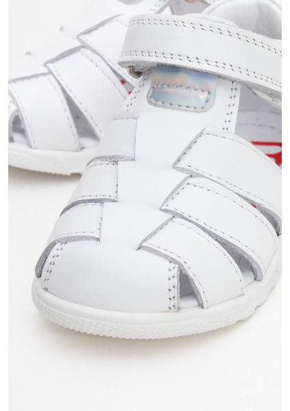 Kız Çocuk Beyaz Hakiki Deri Günlük İlk Adım Ayakkabı fiyatları