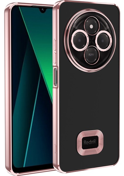 Xiaomi Redmi 14C 4g Kılıf Kamera Korumalı Logo Gösteren Prl Omega Kapak - Sierra Mavi