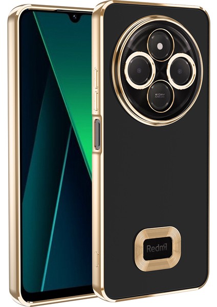 Xiaomi Redmi 14C 4g Kılıf Kamera Korumalı Logo Gösteren Prl Omega Kapak - Sierra Mavi