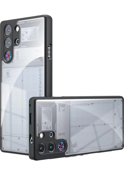 Zte Nubia Red Magic 10 Pro / Zte Nubia Red Magic 10 Pro Plus ile Uyumlu Arka Şeffaf Tasarım Lüx Kılıf - AL5124
