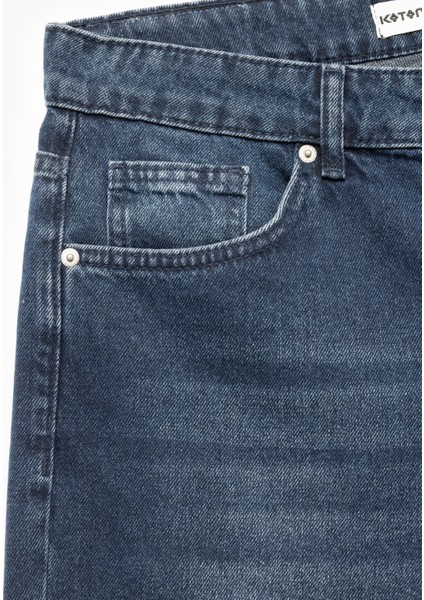 Normal Bel Pamuklu Bermuda Oversize Jean Şort modelleri