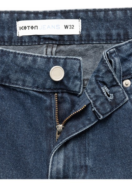 Normal Bel Pamuklu Bermuda Oversize Jean Şort fırsatları
