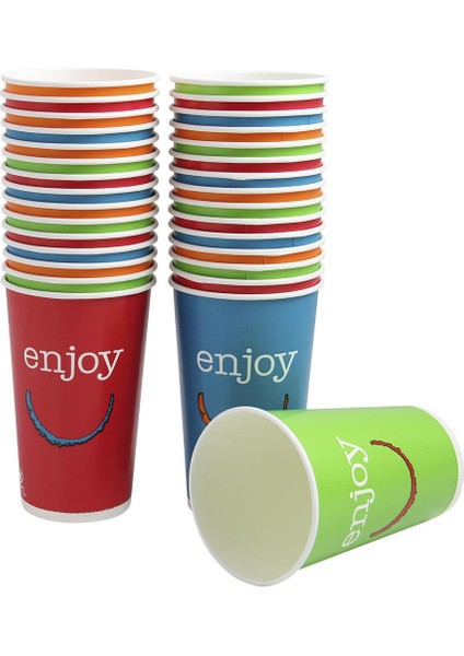 Enjoy Karton Bardak Soğuk Içecek 16 Oz 400 ml 50 Adet