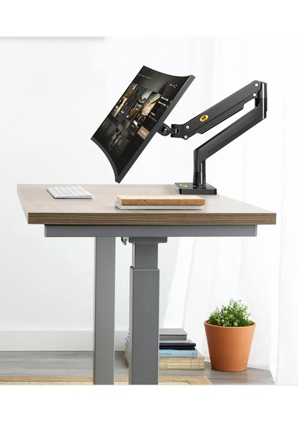 Gazlı Yaylı Monitör Kol Standı,north Bayou Ayarlanabilir, Masa Üstü, Vesa Uyumlu(22’’ – 40’’)