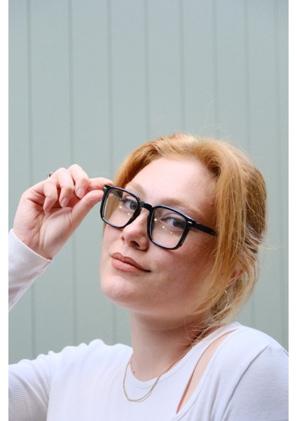 Kare Mavi Işık Korumalı Blue Block Unisex Gözlük