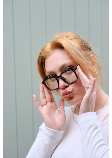 Kare Mavi Işık Korumalı Blue Block Unisex Gözlük