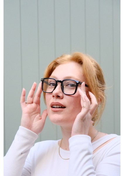 Kare Mavi Işık Korumalı Blue Block Unisex Gözlük