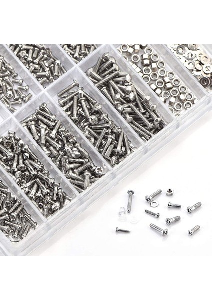 1000 Adet Paslanmaz Çelik Gözlük Saat Onarım Vidası Değiştirme Kiti Seti Minik Vidalar Somun Çeşitleri Onarım Aracı Kiti Seti (Yurt Dışından) fırsatları
