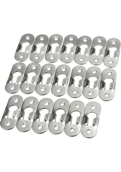 20 Adet 44MM Metal Anahtar Deliği Askı Bağlantı Elemanları Resim Fotoğraf Boyama Bağlantı Elemanları (Yurt Dışından)