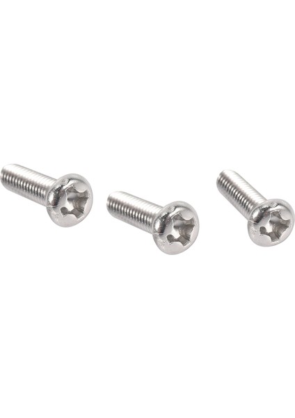 M3 x 10MM 304 Paslanmaz Çelik Yıldız Tava Başlı Vida Cıvatası 60 Adet (Yurt Dışından)