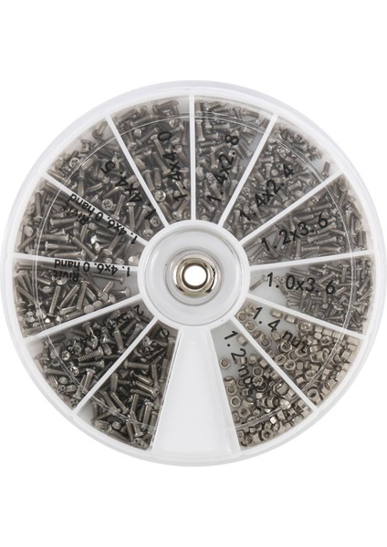 1000 Adet Paslanmaz Çelik Vida Seti Makine Vidaları Çeşitleri PC Gözlük Cep Telefonu için (Yurt Dışından)