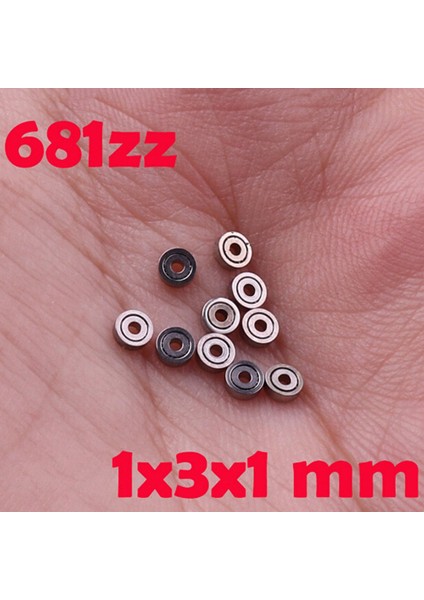 10 Adet 681ZZ Minyatür Mini Bilyalı Rulmanlar Metal Açık Mikro Rulman 1X3X1MM (Yurt Dışından) fiyatları