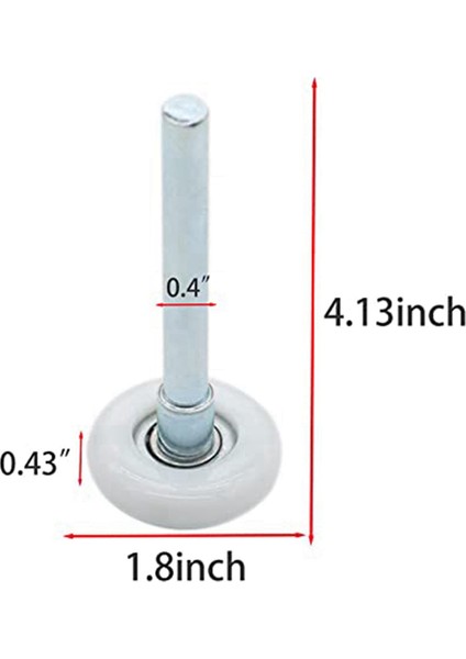 12 Adet 1.8 Inç Naylon Garaj Kapısı Makarası 4 Inç Gövde, Garaj Kapısı Rayı Değişimi Için Sessiz Garaj Kapısı Tekerlekleri (Yurt Dışından) fırsatları