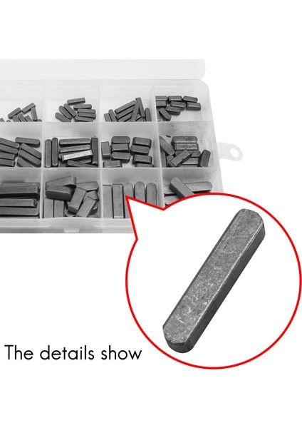140 Adet Anahtar Stok Çeşitleri 10MM X12MMX 16MM X20MM X25MM X30MM Anahtar Stok Anahtar Stok Yuvarlak Uçlu Tüy Anahtar Paralel Tahrik Mili Anahtar Seti (Yurt Dışından) indirimleri