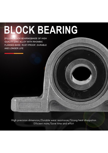 4 Adet KP08 Yastık Blok Monteli Bilyalı Rulman (Çap 8mm Delik) Çinko Alaşımlı Yastık Blok Rulman (Yurt Dışından) fiyatları