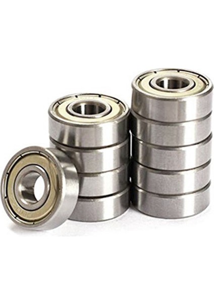 50 Adet 608ZZ Rulman 8X22X7MM Metal Conta ve Abec-3 Hassas Sınıf Krom Çelik Derin Oluklu Bilyalı Rulman (Yurt Dışından)