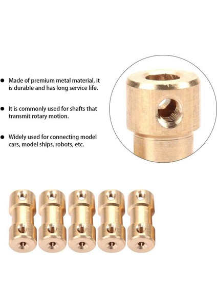 5 Adet Motor Kaplin Konnektör Kolu Transfer Bağlantı Adaptörü Nikel Kaplama Demir Model Gemi Robotu (3mm-4mm) (Yurt Dışından) fırsatları