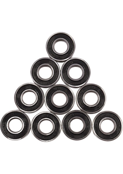 6001RS Sabit Bilyalı Rulman 28 x 12 x 8 mm 10 Parça, Gümüş ve Siyah (Yurt Dışından)