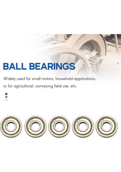 607Z 7 x 19 x 6mm Çift Korumalı Sabit Bilyalı Rulmanlar 5 Adet (Yurt Dışından) modelleri