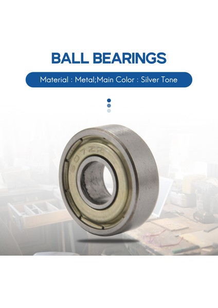 607Z 7 x 19 x 6mm Çift Korumalı Sabit Bilyalı Rulmanlar 5 Adet (Yurt Dışından) indirimleri