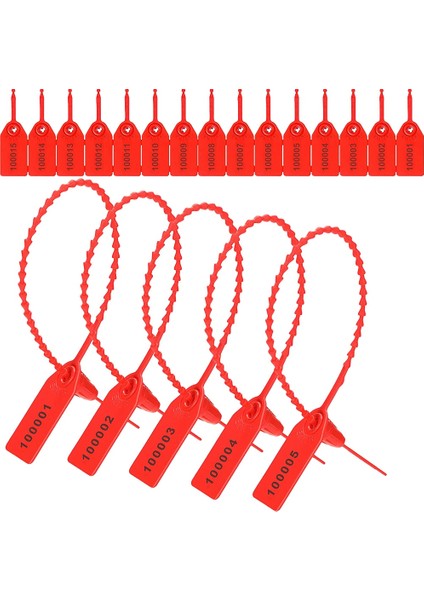 1000 Adet Plastik Sabotaj Mühürleri Yangın Söndürücü Etiketleri Güvenlik Etiketleri Mühürler Güvenlik Numaralı Zip Kravat Etiketleri (Yurt Dışından)