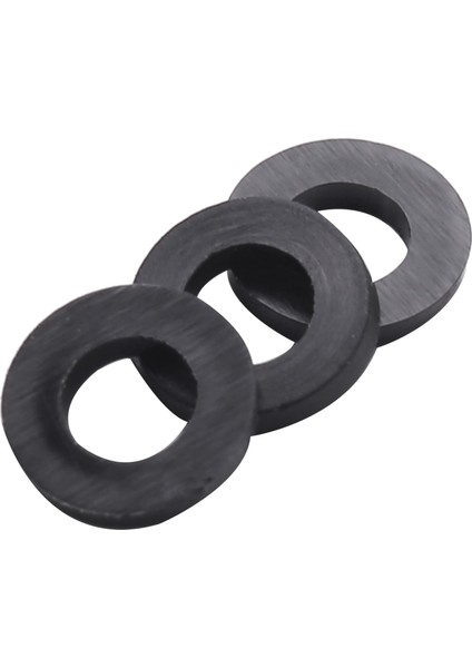 M3 x 6mm x 1mm Naylon Düz Yalıtım Yıkayıcılar Contalar Paspayı Siyah 200 Adet (Yurt Dışından)