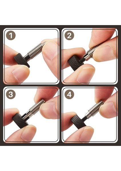 Haddeleme Araç Kutusu Için Kilit M6 ile El Geri Çekilebilir Yaylı Piston, 1/4 Inç-20 Konu Boyutu 0.500 Inç Konu Uzunluğu, 4 Adet (Yurt Dışından)
