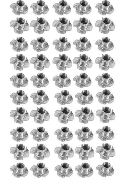 50 Adet M8 Metal Sabit T Somunları Uçlu Tee Kör Somunlar Metrik (Yurt Dışından)