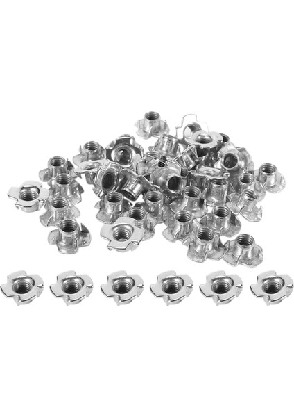 50 Adet M8 Metal Sabit T Somunları Uçlu Tee Kör Somunlar Metrik (Yurt Dışından)
