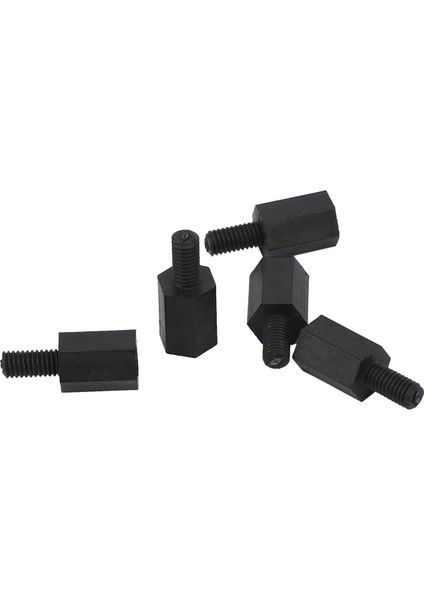 100 Adet M3 Konu 8mm + 6mm Pcb Sabit Naylon Hex Standoff Spacer Ayağı (Yurt Dışından)