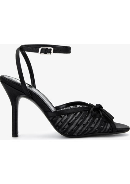 Kadın Bej Topuklu Ayakkabı 654 356 Bn Ayk Y25 Bej Saten