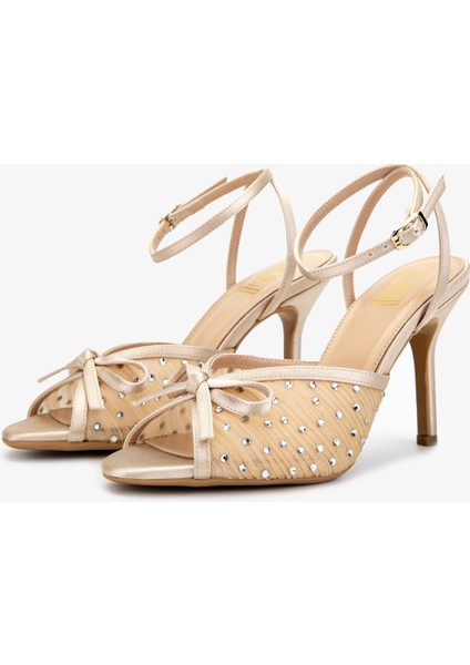 Kadın Bej Topuklu Ayakkabı 654 356 Bn Ayk Y25 Bej Saten fırsatları