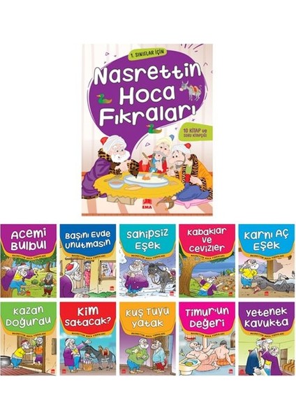 Nasrettin Hoca Fıkraları(10 Kitap+Soru Kitapçığı)