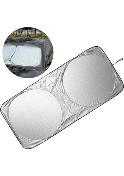 Katlanabilir Ön Cam Güneşliği: Arabanızı Serin Tutun Çift Katmanlı Kolay Kullanım Pratik 150 cm x 70 cm Çantalı modelleri