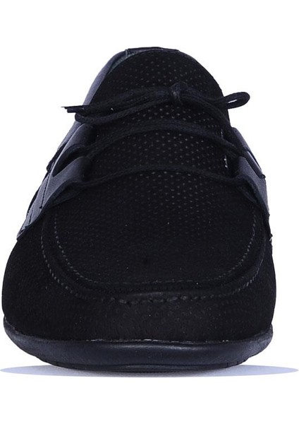 025 Siyah Nubuk Deri Erkek Loafer Ayakkabı modelleri