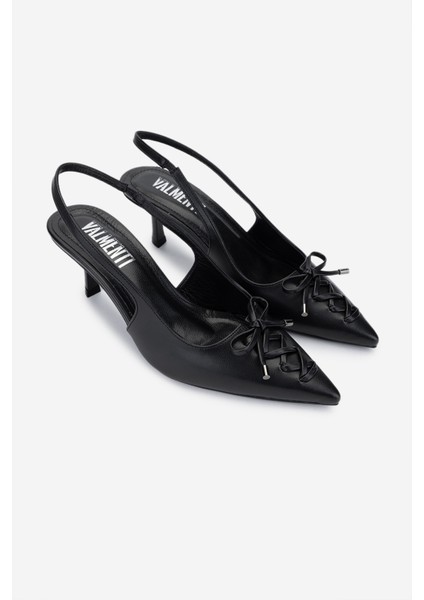 Kadın Vegan Siyah Topuklu Ayakkabı 932 2300 Bn Ayk Y25 Sıyah Cılt fiyatları