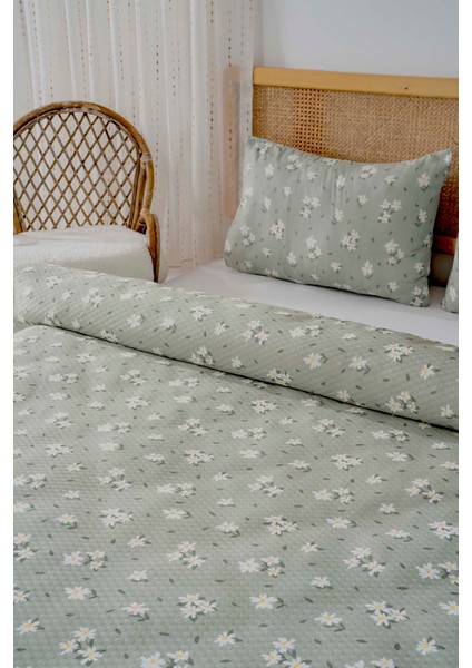 Daisy Dream Çift Kişilik Baskılı Pike 200 x 220 cm
