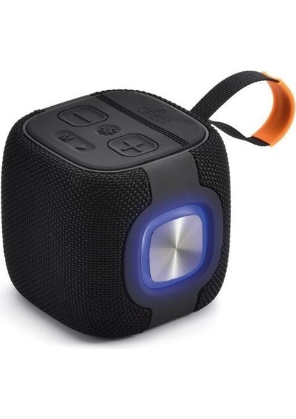 Bts-89 2400MAH Ledli Taşıma Kancalı Bluetooth Hoparlör Siyah