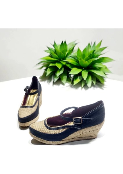 Hasır Keten Tokalı Şık,rahat Yazlık Ayakkabı modelleri