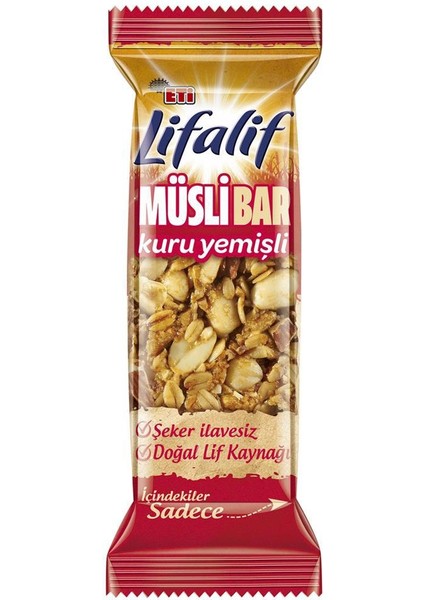 Lifalif Kuruyemişli Müsli Bar 35 G x 16 Adet
