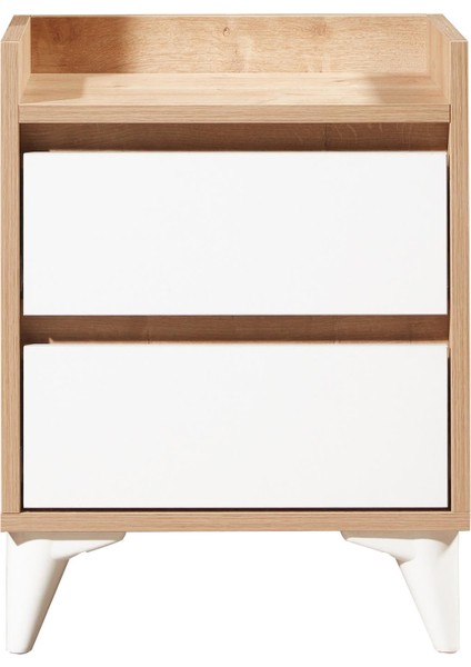 Verona 2 Çekmeceli Komodin - Safir Meşe / Beyaz modelleri