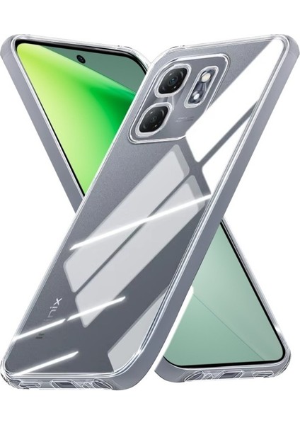Infinix Hot 50I Kılıf Kamera Korumalı Şeffaf Yumuşak Silikon Kılıf