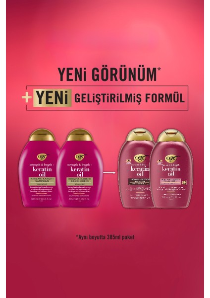Kırılma Karşıtı Keratin Oil Sülfatsız Krem 385ml