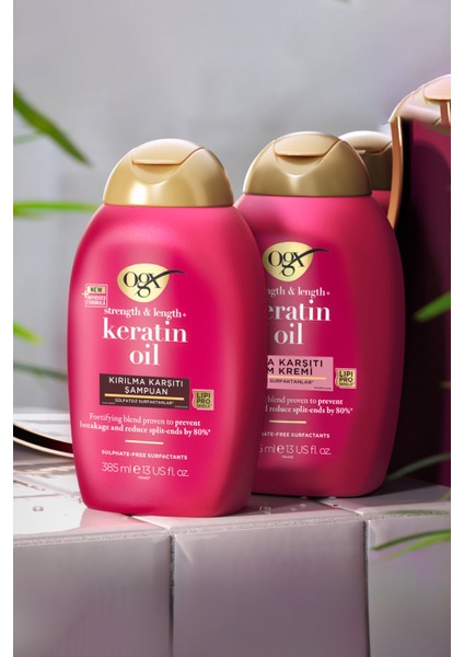 Kırılma Karşıtı Keratin Oil Sülfatsız Krem 385ml