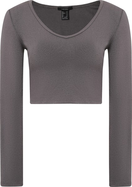 Dikişsiz V Yaka Tişört