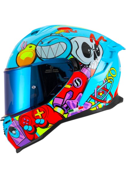Kapalı Kask Sw 867 Gamer Mavi indirimleri